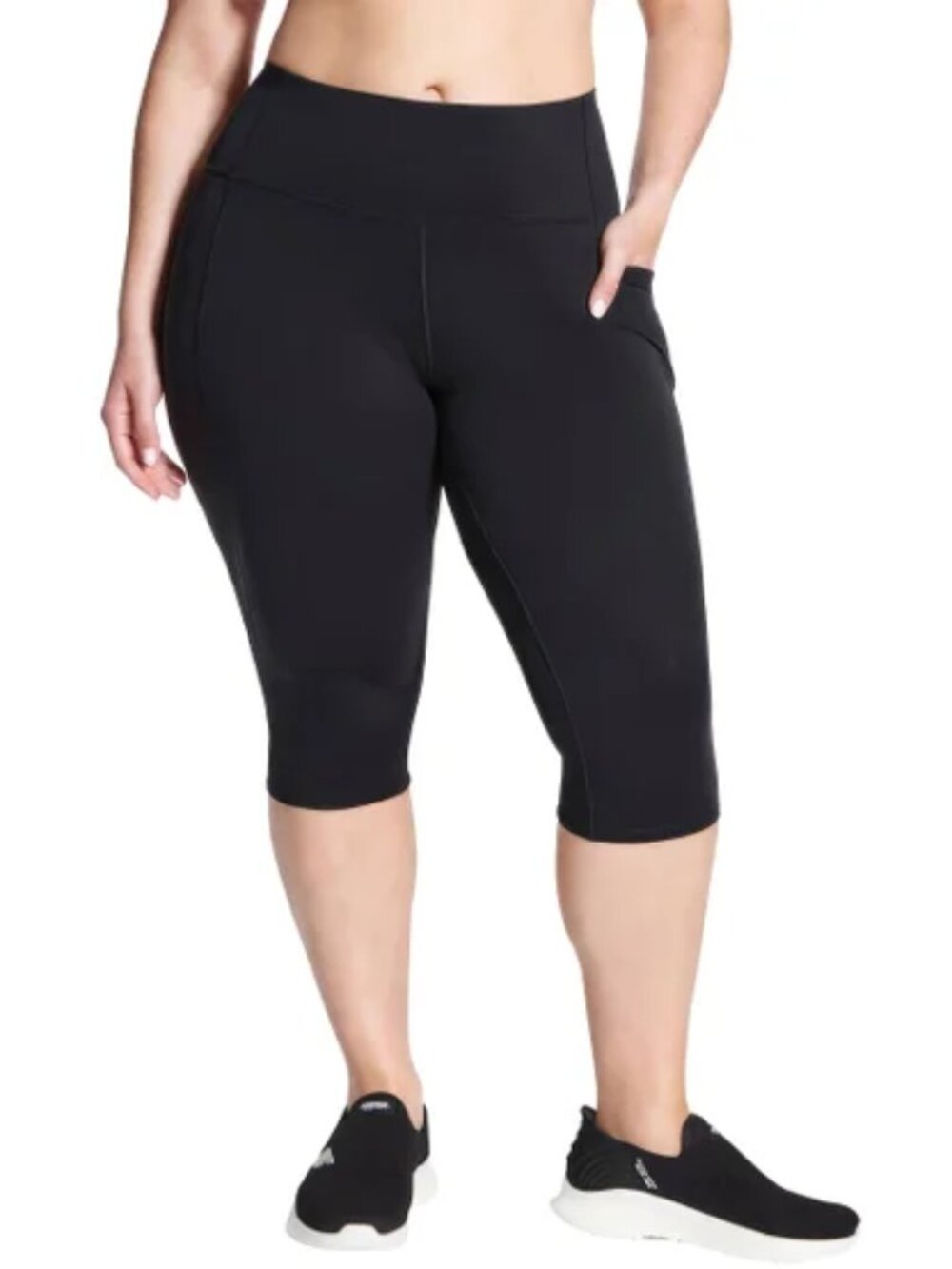 Skechers Capri Leggings | High Waisted Active | Athleisure | Black | XL | NWT